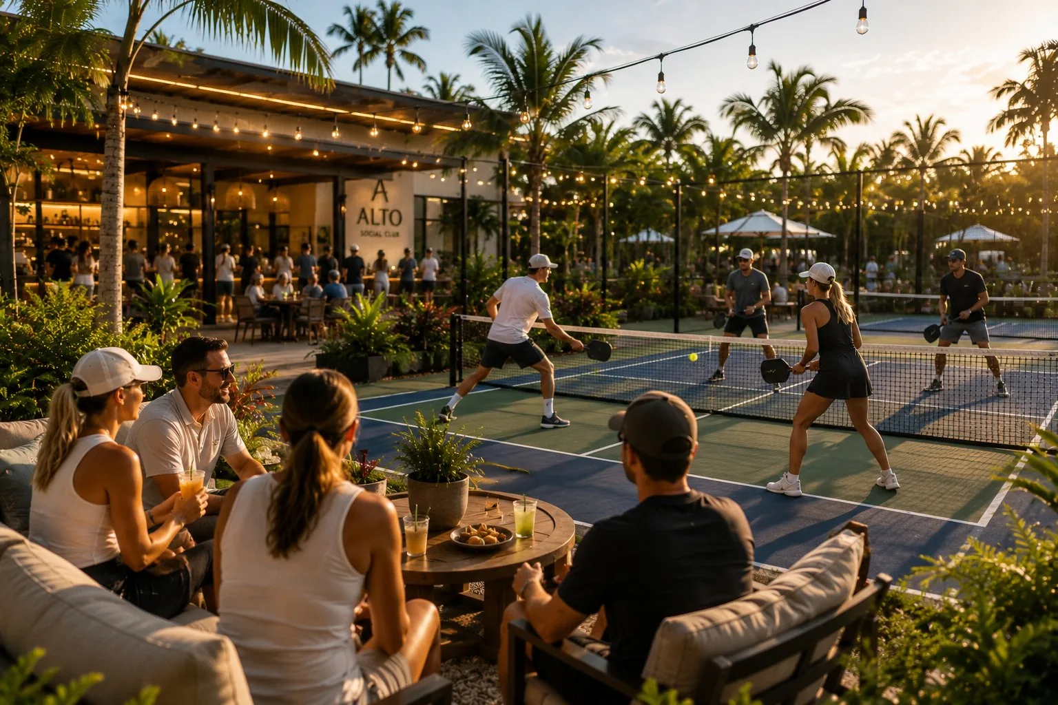Pickleball court